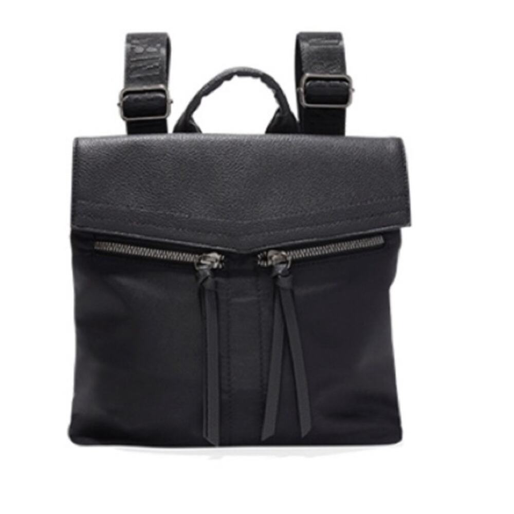 NWT Botkier Mini Backpack Black Nylon Minimalist Gorpcore Neutral